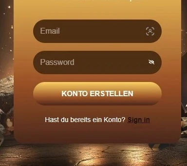 Gemobet Anmeldung mit E-Mail und Passwort