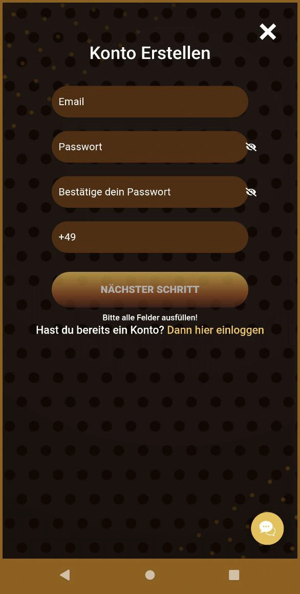 Schnelle und einfache Registrierung im Gemobet Casino für Neukunden